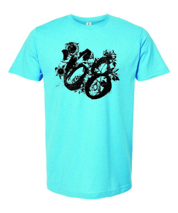 '68 Flowers on Blue