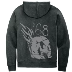 '68 Skull Fire Hoodie